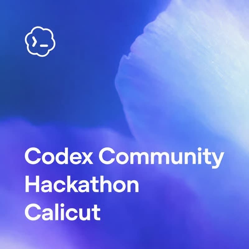Codex Community Hackathon Calicut poster
